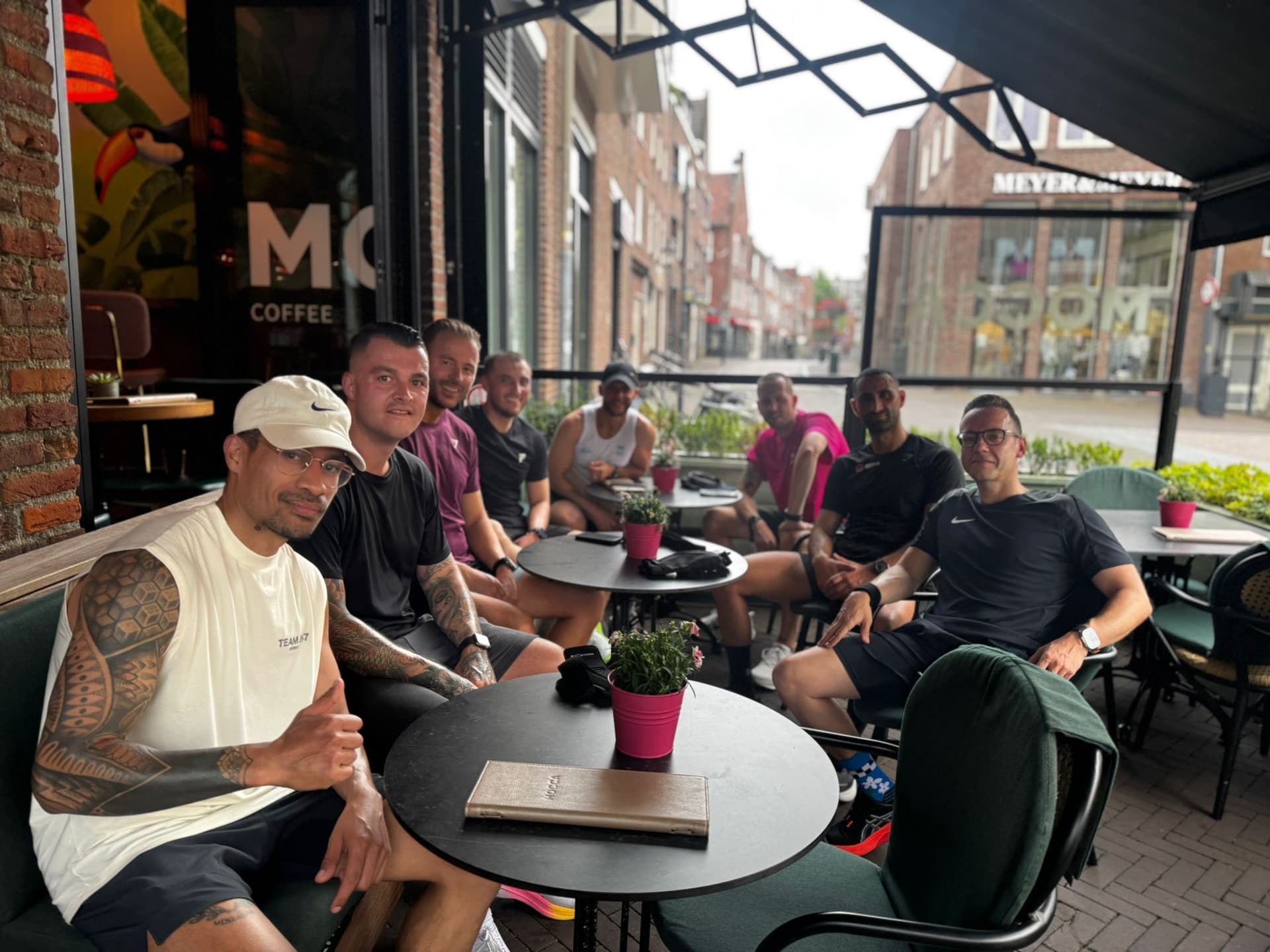 Koffie na de eerste 10 km